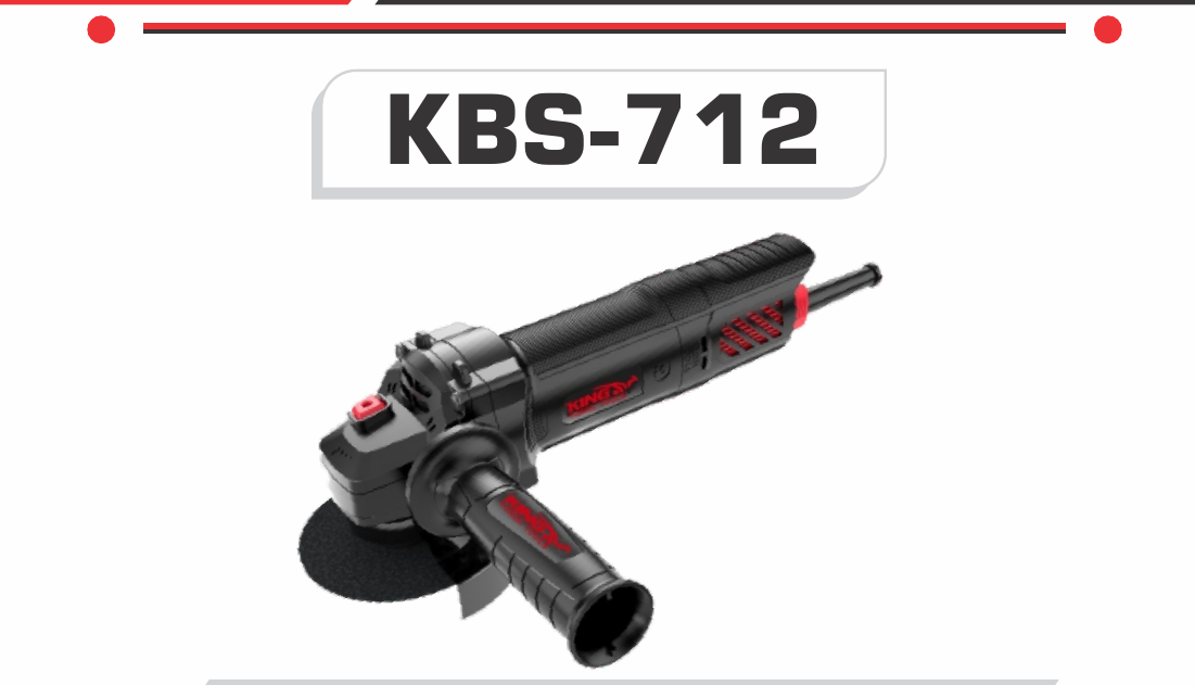 King Black Series Angle Grinder KBS-712 — Jay Ess Enterprises Ludhiana