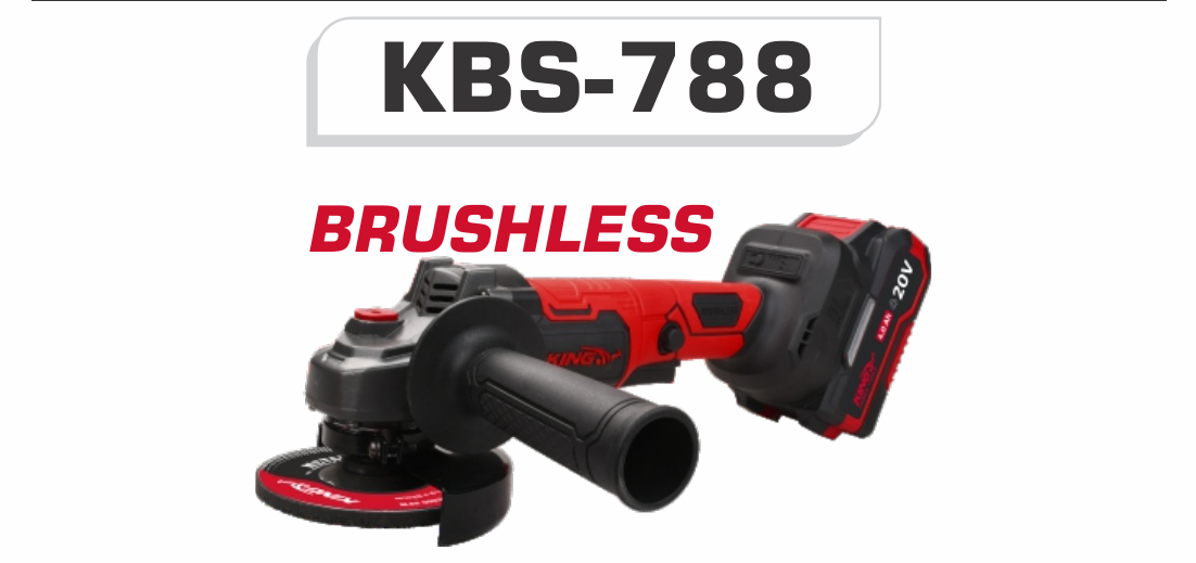 King Black Series Cordless Angle Grinder (Brushless) KBS-788 — Power Tool Dealer Ludhiana